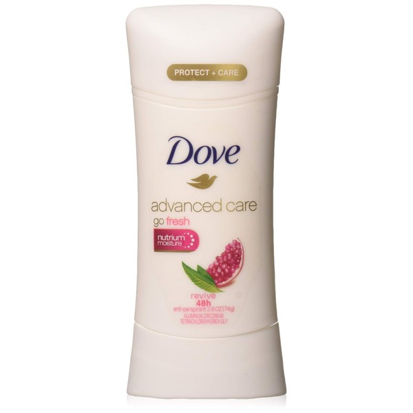 Dove Deodorant 2.6 Ounce Adv Care Anti-Perspirant Revive (76ml) (2 Pack)