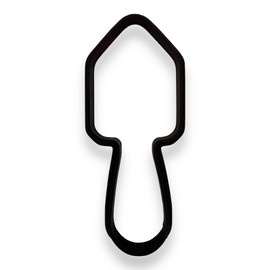 Gardening Shovel Cookie Cutter with Easy to Push Design (4.5 inches)