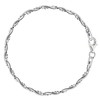 Jewelry Affairs Braided Bead And Snake Style Chain Anklet In