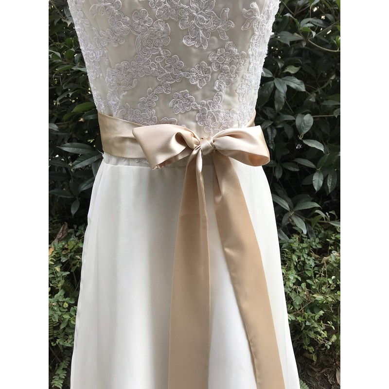 Cinturón de satén para novia de boda, vestido de dama