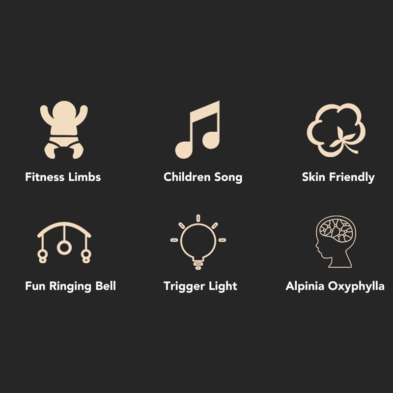 Baby Gyms Play Mat Piano Tummy Time Musical Activity Early