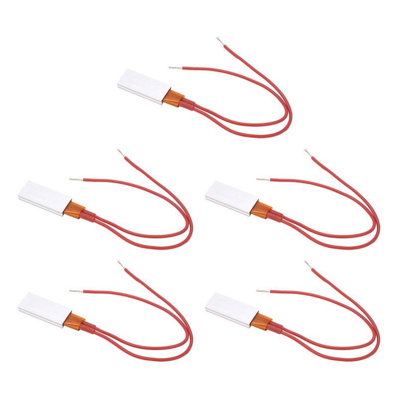5pcs PTC Heating Element Aluminium Casing 35x15x5mm 270℃ Thermostatic Heating