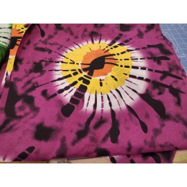 Recycled Indonesia Fabric Color Burst Purple  36 Wide Sold by the Yard