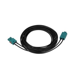 SZSAUTO Fakra Dual Z Female to Male RG174 Extension Cable 2.5m/8.2ft, Vehicle Antenna Splitter Stereo Radio Antenna Adapter Cord for Car Truck SUV Stereo Head Unit GPS Navigation FM AM Radio