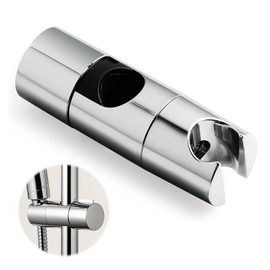 Shower Head Holder, Adjustable 18-25 mm Shower Holder, Rustproof Shower Head Holder, No Drilling Required, Hand Shower Holder, Suitable for Hand Shower Holder with Sliding Rod, Rotating Shower Holder