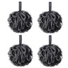 Tbestmax 75g XL Black Loofah Sponge for Exfoliating, Soft Shower