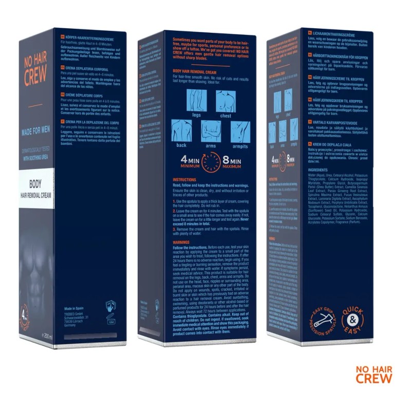 Super Pack No Hair Crew 2 Cremas (intimate+body) +1 Powder