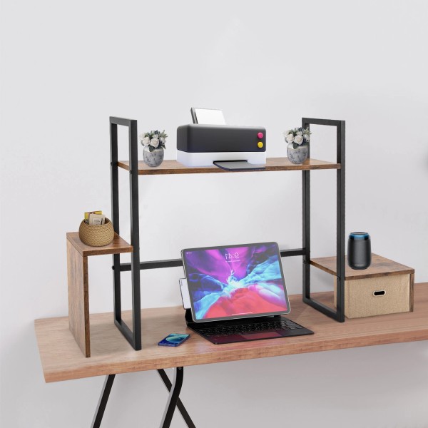 Unbranded Countertop Computer Rack Desk Storage Organizer Desktop Bookshelf Display