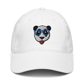 Cool Panda Wearing Blue Glasses Adjustable Baseball Hat