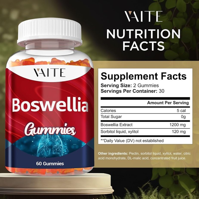 VAITE Boswellia Serrata Extract Gummies 1200mg – Joint Support Supplement