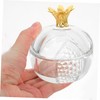 FUNOMOCYA Crystal Nail Art Cup Pomegranate Lid Dappen Dish for