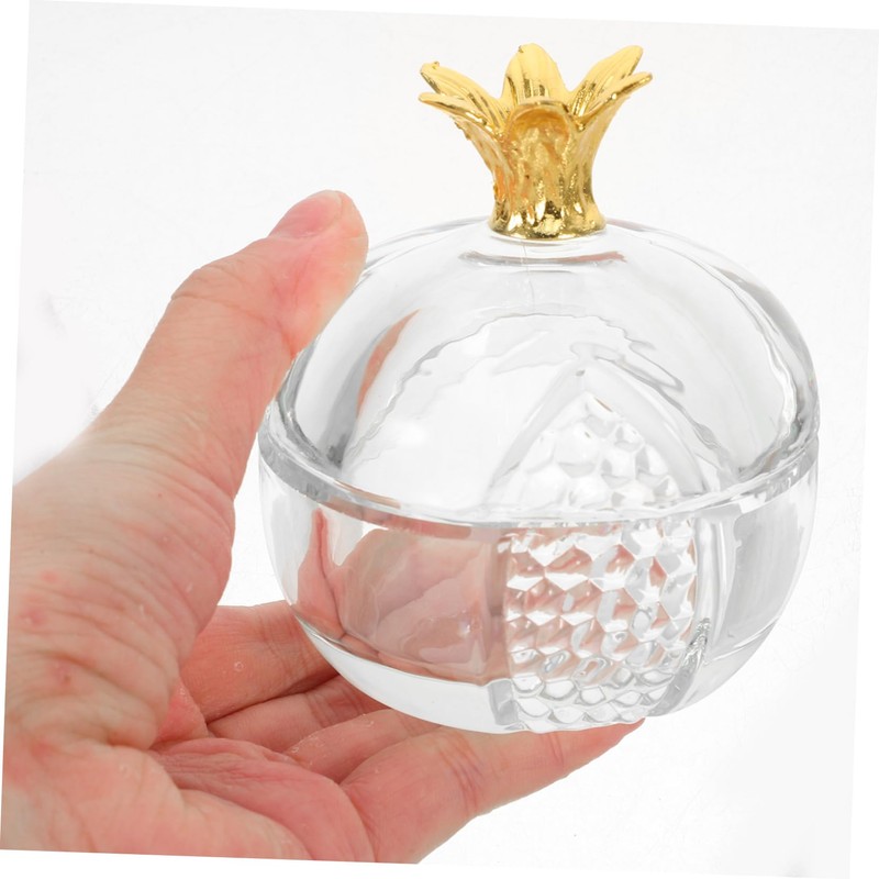 FUNOMOCYA Crystal Nail Art Cup Pomegranate Lid Dappen Dish for