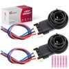 Svicari Taillight Tail Light Bulb Socket with Wire Harness for