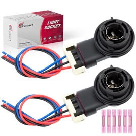 Svicari Taillight Tail Light Bulb Socket with Wire Harness for Fiat 500X 2016-2020 Rear Lamp Bulb Plug Holder Base and w/Female Wire Harness Assembly Replace 68285062AA 2PCS