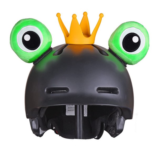 Helmet Ears Accessories Cute Frog Eye Crown with Ribbons for