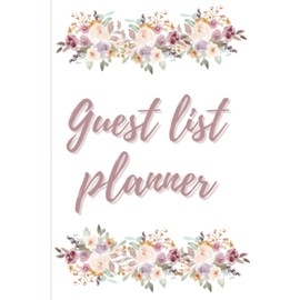 Guest List Planner, 6" x 9" Planner for a 225 guest list, Wedding, Birthday, Graduation, Parties