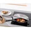 Leifheit ProLine series foldable splash guard, made of stainless steel,