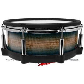 Skin Wrap Compatible with Roland PD-140DS Drum Exotic Wood Pommele Sapele Burst Deep Blue (Drum NOT Included)