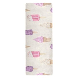 xigua Ice Cream Cone Yoga Mat Portable Non-slip Exercise Mat with Travel Bag for Home Yoga, Pilates, Stretching, Fitness, Workouts, 71 x 26 Inch