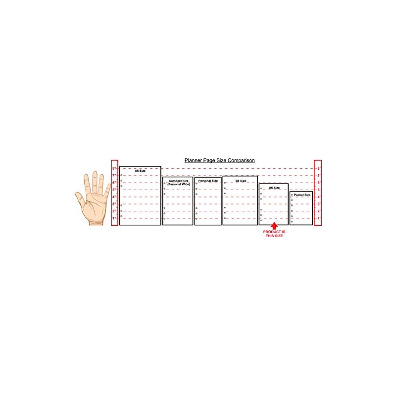 A6 Size Note Paper Planner Insert with Subject Line, for