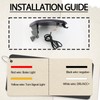 BINQIGOO 2Pc Full LED Rear Bumper Reflector Lights Kit for
