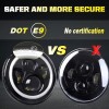 Unbranded Pair For Suzuki Samurai SJ410 DOT 7"inch LED Round