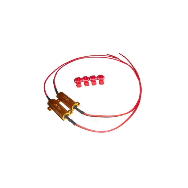 24V 50W 27Ω High Fla Prevention Resistor 2 Pieces /