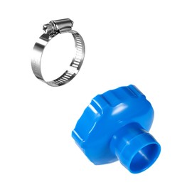 Lyreh Surface Skimmer Hose B Adapter with Hose Clamp, Swimming Pool Skimmer Hose B Adapter Compatible with Intex Pool Part 28000E 28335EH 28337EH 28341WA 28365EH 28375EH 28395EH