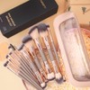 MAGEFY Brochas de maquillaje, 12 unidades con bolsa, de doble