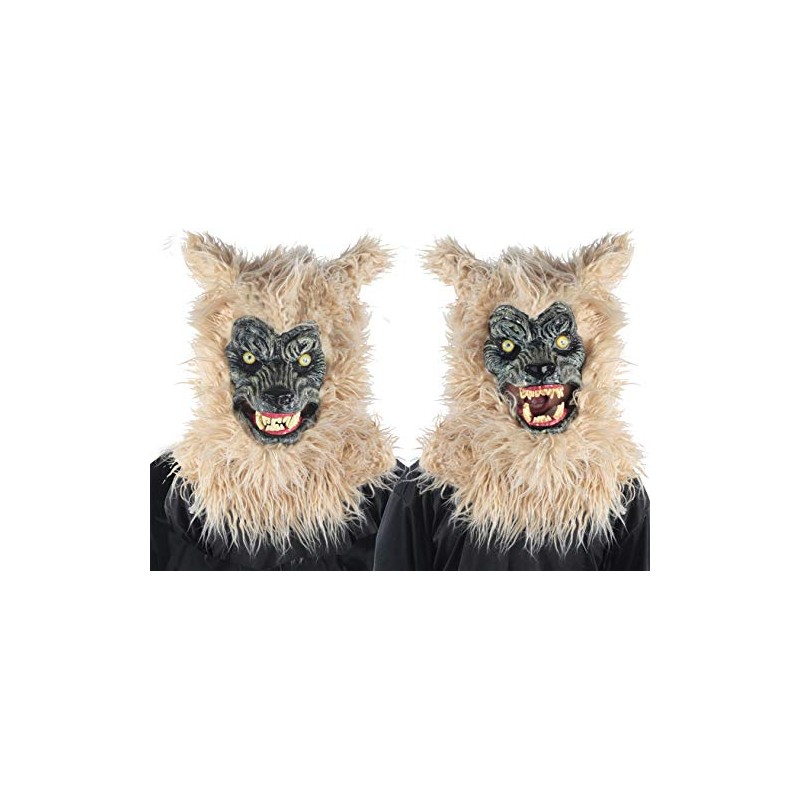 Animated Blonde Werewolf Mask