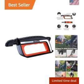 Professional 3-in-1 Sharpener for Knives and Gardening Tools - Easy Grip Design