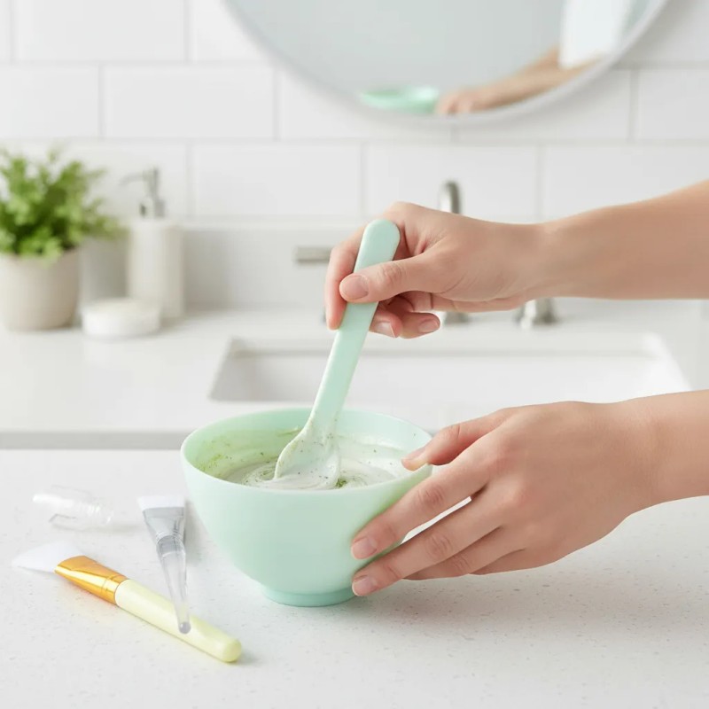 🔥 Kit con bowl preparación mascarillas faciales Vitaminas y Minerales