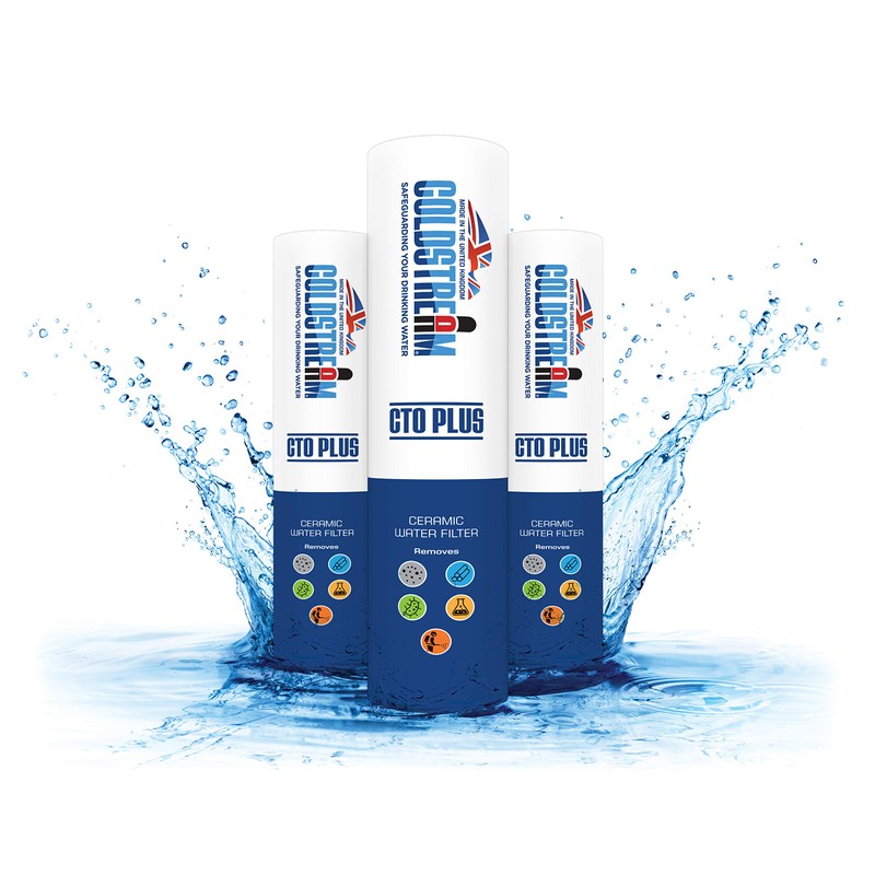 Coldstream CTO Plus Ceramic Water Filter, Mains Pressure, for use