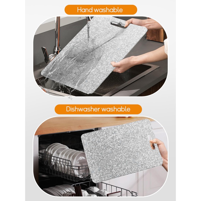 Titanium Cutting Board for Kitchen，Double Sided Pure Titanium Cutting Board，With