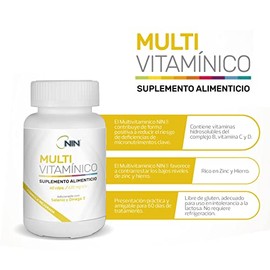 Multivitamínico NIN Complejo B, Vitamina C, D, B12, Hierro