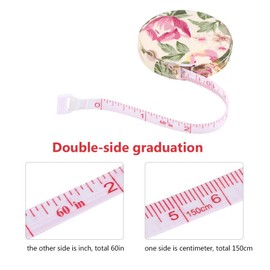 1pcs 150cm/60 inch Dual Sided Body Measuring Ruler Sewing Cloth Tailor Tape Soft Tape for Body Sewing Tailor Dressmaker Cloth Accurate Measurements Accessories Gifts(#2)