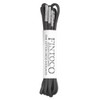 FINTOCO Round Waxed Dress Shoelaces with Silver Tips, Dark Gray,