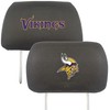 FANMATS 12505 Minnesota Vikings Embroidered Head Rest Cover Set -