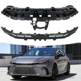 Stunning For 2025 Toyota Camry SE Front Bumper Upper Grille Black W/O Radar Sensor Hole