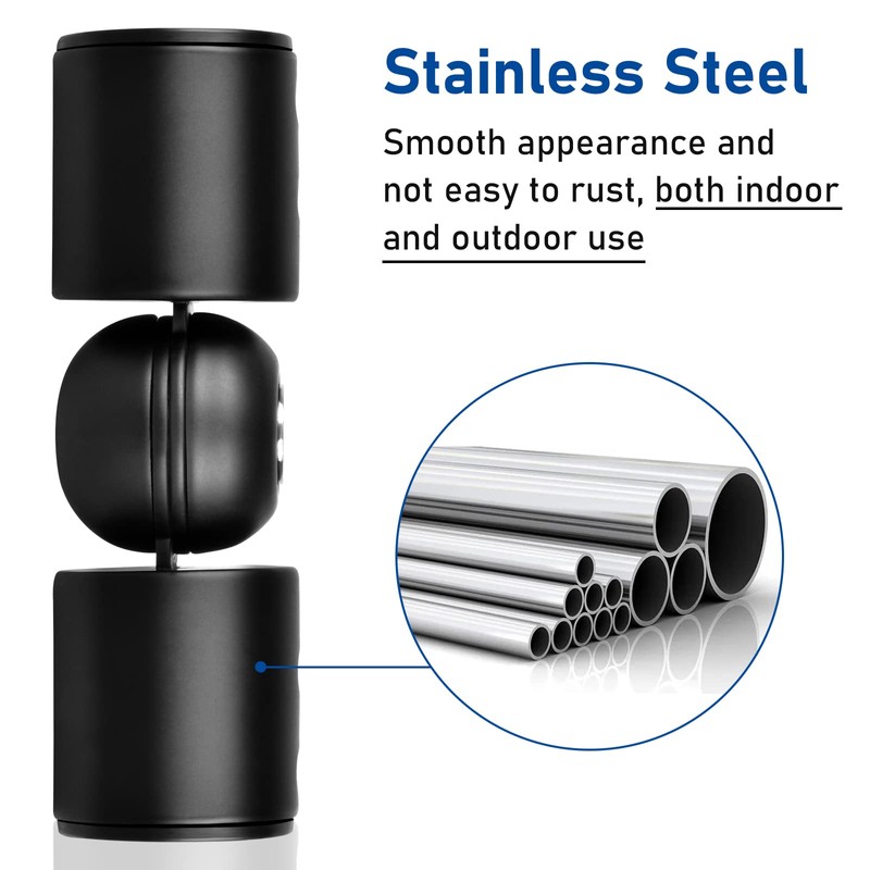 Heavy Duty Bay Window Curtain Pole Elbow Joint Kit, Adjustable