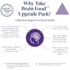 PATRICK HOLFORD Brain Food Upgrade Pack/Comprehensive Daily Brain Supplement Programme
