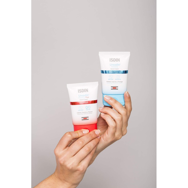 ISDIN Ureadin Protect Hand Cream (50 ml), Quick-Absorbent, Moisturising and