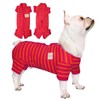 TONY HOBY Shirts for Dogs, Dog Pyjamas with Striped and