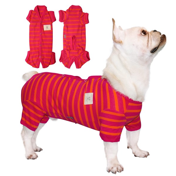 TONY HOBY Shirts for Dogs, Dog Pyjamas with Striped and