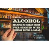 Wooden Funny Sign Wall Plaque Alcohol Because No Great Story
