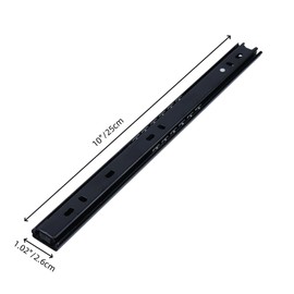 Sscon 4 Pair Full Extension Drawer Slides Blcak Ball Bearing Cabinet Slides - 10Inch/25CM