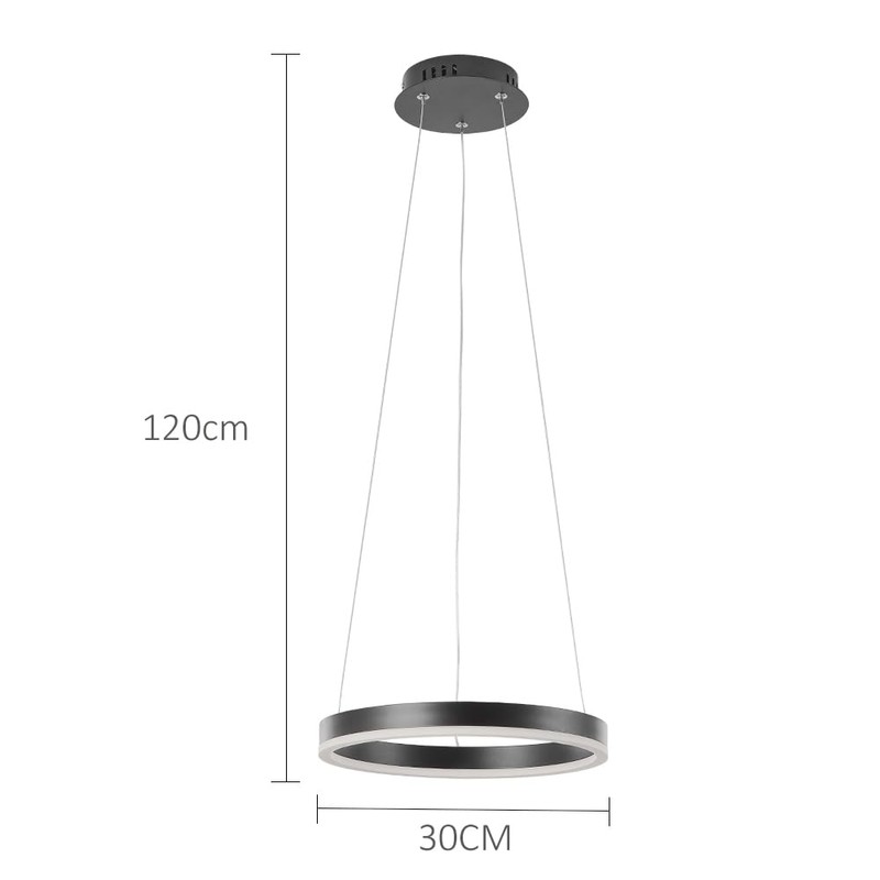 STARRYOL Modern Pendant Light, LED Pendant Light, Ceiling Light, 20
