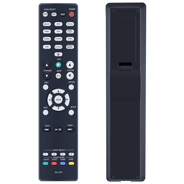 ZWP RC-1227 Replaced Remote Control Compatible for Denon AV Receiver