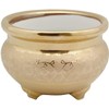 Ceramic Arte Buddhist Tools Golden Arabesque Incense Burner, 3.0 Inches,