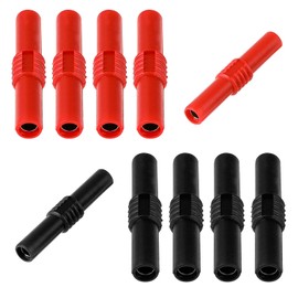 10 Pcs 4mm Female Banana Jack Brass Insulated Safety Shrouded Banana Plug Connectors Adapter